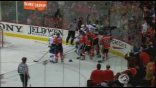 Taylor Pyatt vs Robyn Regehr Nov 29 2008 [upl. by Ahsimit]