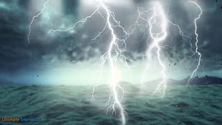 🎧 Thunderstorm at Sea with Heavy Rain  Rainstorm Sounds for Sleeping amp RelaxationUltizzz day21 [upl. by Kevan]