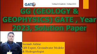 Year 2023 GG GEOLOGY ampGEOPHYSICS GATE  Solved Paper Question 1 to 39 gate2024 exam geology [upl. by Erodoeht]