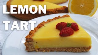 Vegan Lemon Tart Recipe  Healthy and Vegan Lemon Pie [upl. by Ledba311]