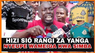 KISUGU ACHAFUKWA RANGI ZA JEZI MPYA YANGA SIO RANGI ZAO ASILIA WAMEIGA NYEUPE NI RANGI YA SIMBA [upl. by Farnham418]