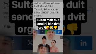 Harta Kekayaan Raffi Ahmad Bakal Terkuak Sultan Andara Lapor LHKPN Usai Jadi Pejabat shorts [upl. by Nosyd]