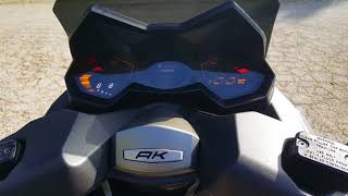 Ak 550 kymco scarico exhaust akrapovic sound stickers adesivi racing tmax tuning [upl. by Row]