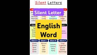 Silent Word in English trending viralshorts [upl. by Adnylam]