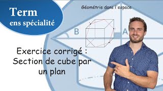 Exercice corrigé  Section dun cube par un plan IJK  Géométrie dans lespace  Terminale [upl. by Davide]