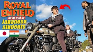 Japanese Student trying Royal enfield II Riding culture in Japan II [upl. by Nosle239]