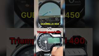 GUERRILLA 450 VS TRIUMPH SPEED 400 INSTRUMENT CONSOLE  Guerrilla 450 instrument console  shorts [upl. by Ainex184]