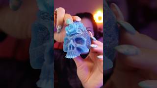 Halloween Crystal Candy 🖤 asmr tingles sleepsounds asmrvideo mukbang asmrfood tingly [upl. by Llerrej]