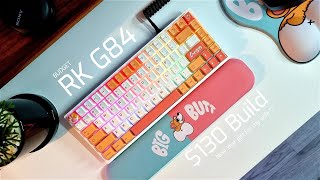 Royal Kludge RK G84  Gateron Pro Milky  Cherry PBT Keycaps  ASMR Sound Test [upl. by Leeland]