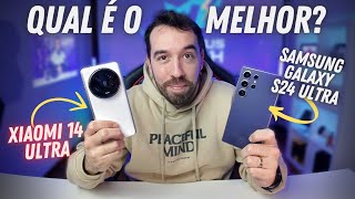 XIAOMI 14 ULTRA VS SAMSUNG GALAXY S24 ULTRA  QUAL É O MELHOR CELULAR EM 2024 [upl. by Onabru]