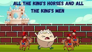 Humpty Dumpty Nursery Rhyme 2Humpty dumpty sat on wallEnglish Nursery rhyme for kidswonderwowkidz [upl. by Esinrahc]