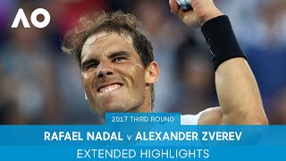 Rafael Nadal v Alexander Zverev Extended Highlights  Australian Open 2017 Third Round [upl. by Thalia77]