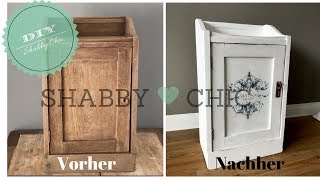 DIY  Schrank im Shabby Chic streichen  Vintage Look  Shabby Chic selber machen [upl. by Roxi340]