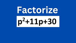 Factorize P211P30 [upl. by Giffard196]