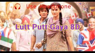 Lutt Putt Gaya 8D Hindi song Dunki movie [upl. by Ydnes]