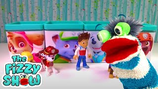 Fizzy Plays With Paw Patrol And Disney Princess Slime Bottles  Fun Compilation For Kids [upl. by Friend]