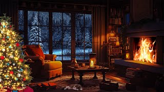 Fall asleep instantly to the sound of the fireplace  The land of winter with cold snow for sleep [upl. by Hterag529]