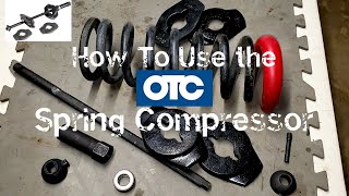 How To Use OTC 7045B Spring Compressor [upl. by Ahsaek]