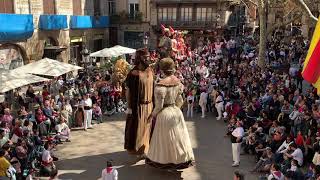 SJO19  Cercavila de Festa Major  Ball dels Gegants Vells de Terrassa [upl. by Drake]