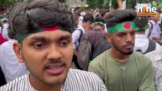 Bangladesh Demonstrators Warn India Against sheltering Sheikh Hasina [upl. by Vaclav]