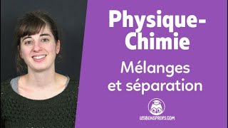 Mélanges et séparation  PhysiqueChimie  6e  Les Bons Profs [upl. by Zzaj166]