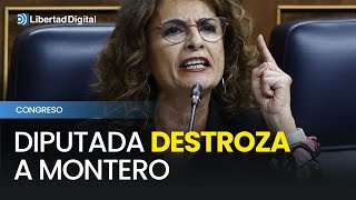 Una diputada del PP destroza a Montero por la corrupción del Gobierno presunta [upl. by Ronda672]