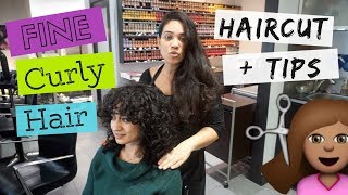 THIN  FINE Curly Haircut and Tips from my Hairstylist  All Things Ada [upl. by Anaeel]