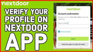 How to Verify your Profile on Nextdoor App Confirm your Profile on Nextdoor App on Android 2024 [upl. by Ylam159]