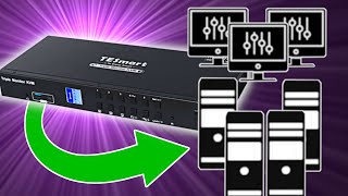 The Ultimate 4K KVM Switch w 4xPCs and 3xMonitors Control by TESmart [upl. by Mandel208]