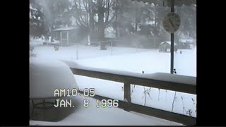 Blizzard of 1996  Home Video Footage [upl. by Bulley]