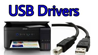 Epson printer install USB driver [upl. by Rora]