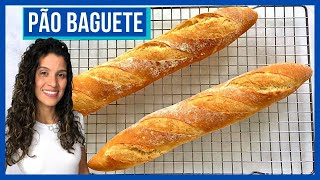 Receita de Pão Baguete Caseiro [upl. by Ecnaret]