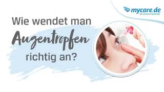 Wie wendet man Augentropfen richtig an [upl. by Eelyek]