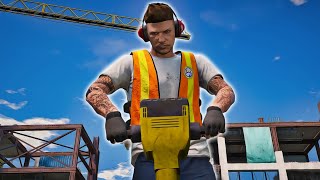 GTA 5 RP A ZERO EN HARDCORE  28 Je me fais recruter dans une entreprise de construction [upl. by Ymmat37]