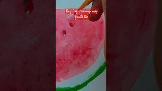 Day 1 of drawing fruits 🍉  Ira Kamya  diewithasmile art artwork artdrawing [upl. by Eatnoed509]