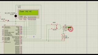 PIC16F877A with TC74  Thermal Sensor  I2C Communication  Hi  Tech C Compiler [upl. by Asfah]