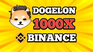 🎊GRAND NEWS🎊 DOGELON MARS BINANCE LISTING  TRENDING NOW  1000X POTENTIAL  🚀 [upl. by Grizel]