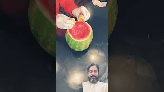 Making watermelon sorbet watermelon viralvideo shorts [upl. by Ahsekram]