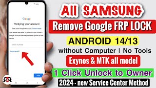 Samsung FRP Bypass 2024🔥Android 1314 New Security 2024 Frp Lock Removal Samsung  Bypass Frp [upl. by Enidanreb]