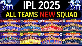 IPL 2025  All Team Squad  IPL Teams 2025 Players List  RCBCSKMIKKRSRHGTDCPBKSRRLSG [upl. by Ainoz]