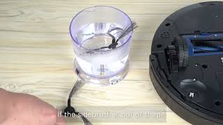 Proscenic 850T Robot Vacuum Cleaner How to clean side brushes and do maintainen [upl. by Yenmor131]