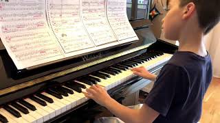 Sonatina op36 no1 3rd movement Vivace by Muzio Clementi played by 7 yo Paz Louis [upl. by Firooc]