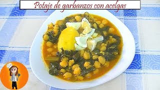 Potaje de garbanzos con acelgas  Receta de Cocina en Familia [upl. by Batsheva]