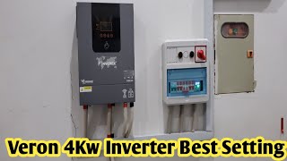 Veyroni 4 KV inverter UPS Bast Setting Technical Solar AGrade [upl. by Buddie]