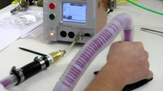 Mass Flow Leak Test on ventilator hose [upl. by Chaney]