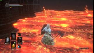 Dark Souls 3  Shield blocks fire damage from walking in lava [upl. by Bowes]