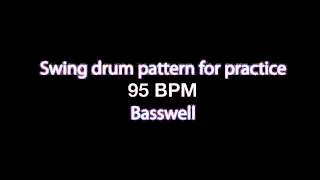 Swing 95 BPM Drum machine loop pattern [upl. by Doble]