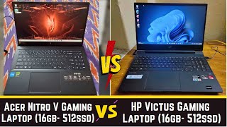 Acer Nitro V vs HP Victus Gaming Laptop Detail Comparison  16GB RAM 512GB SSD i5 13th Gen [upl. by Aciamaj300]