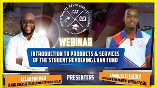 Webinar October 2nd 2024  Products and Services of the Student Revolving Loan Fund [upl. by Leinahtan]