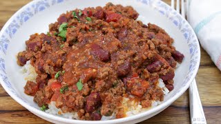 Chili Con Carne Recipe  How to Make Chili Con Carne [upl. by Ahsiekrats]